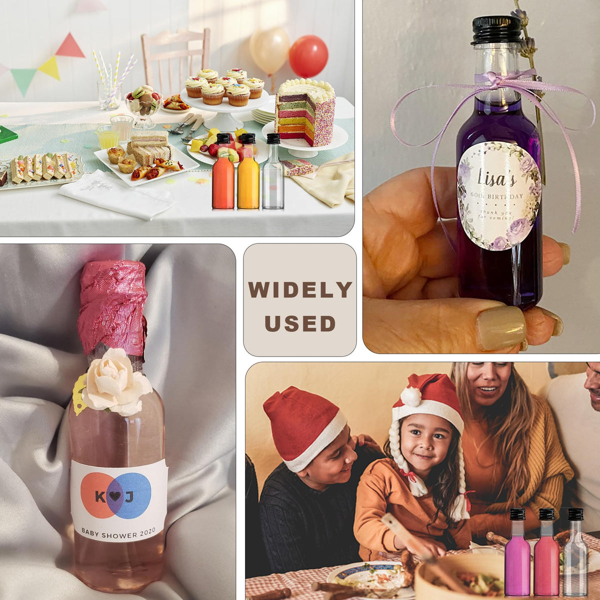 YZXODN reusable plastic bottles for crafts and DIY syrups