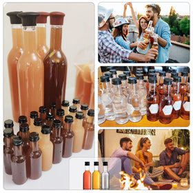YZXODN reusable plastic bottles are easy to wash and reuse.
