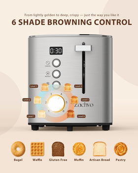 ZACHVO toaster defrost, reheat, and cancel functions for everyday convenience