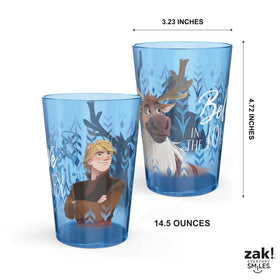 Zak Designs Disney Frozen 2 Sven tumbler showcases winter characters for school.