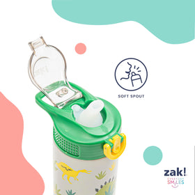 Side view of the Zak Designs bottle showing compact, durable profile.