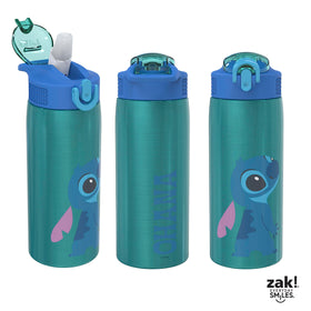 Zak Designs Stitch bottle travel-friendly size fits car cup holders.