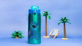 Zak Designs Stitch bottle uses durable 18/8 stainless steel.