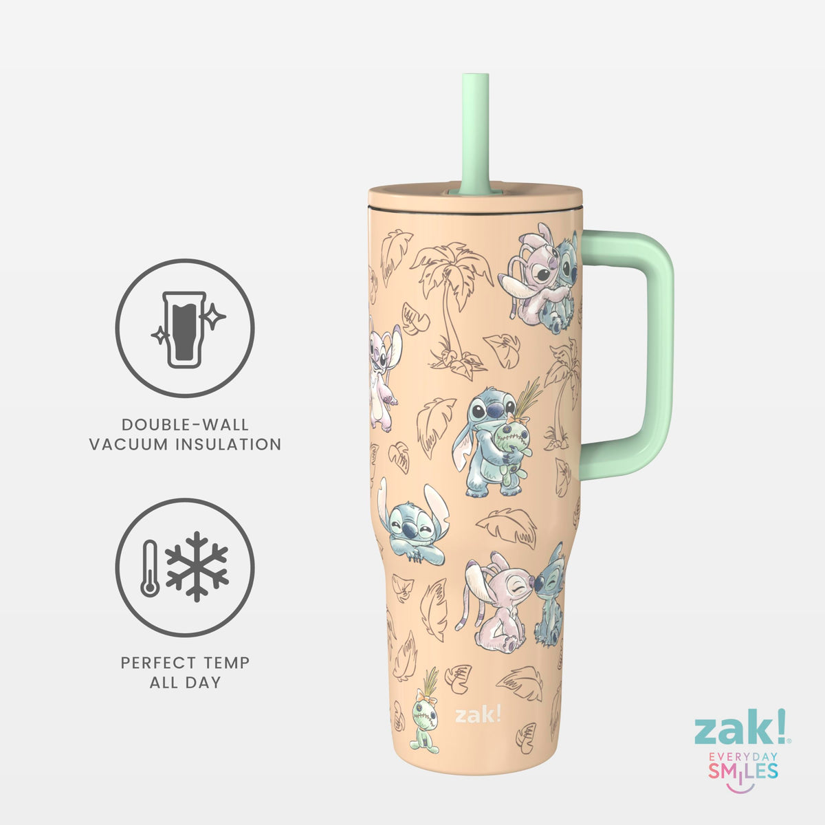 Vacuum insulation preserves cold beverages in the Sutton Travel Tumbler.