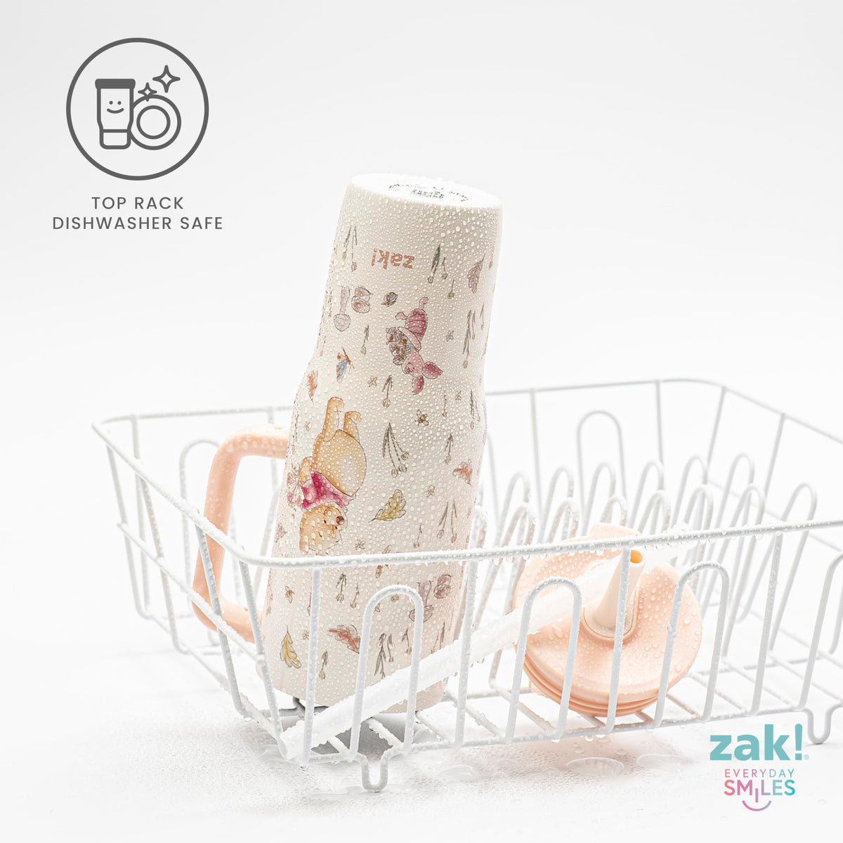 Zak Designs Winnie the Pooh Sutton tumbler vacuum insulation preserves cold beverages for hours