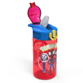 Zak Designs Spider-Man BPA-free plastic emphasizes safety-conscious hydration