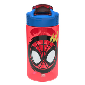 Zak Designs Marvel Spider-Man bottle fits car cup holders for travel-ready hydration