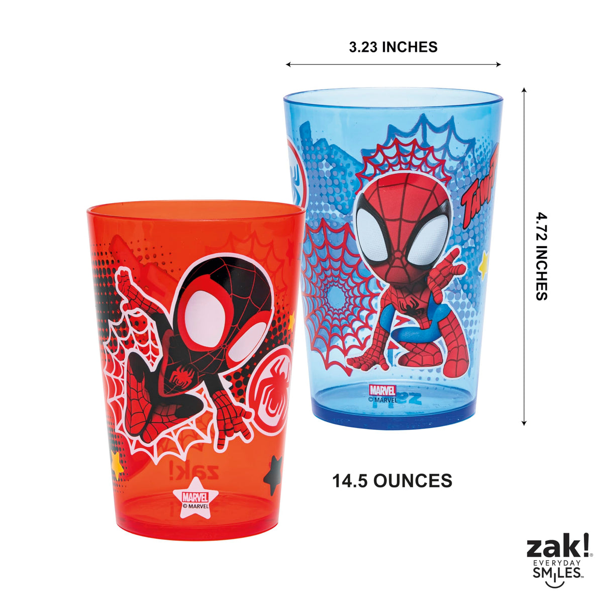 Zak Designs BPA-free and dishwasher-safe tumblers for safe cleaning