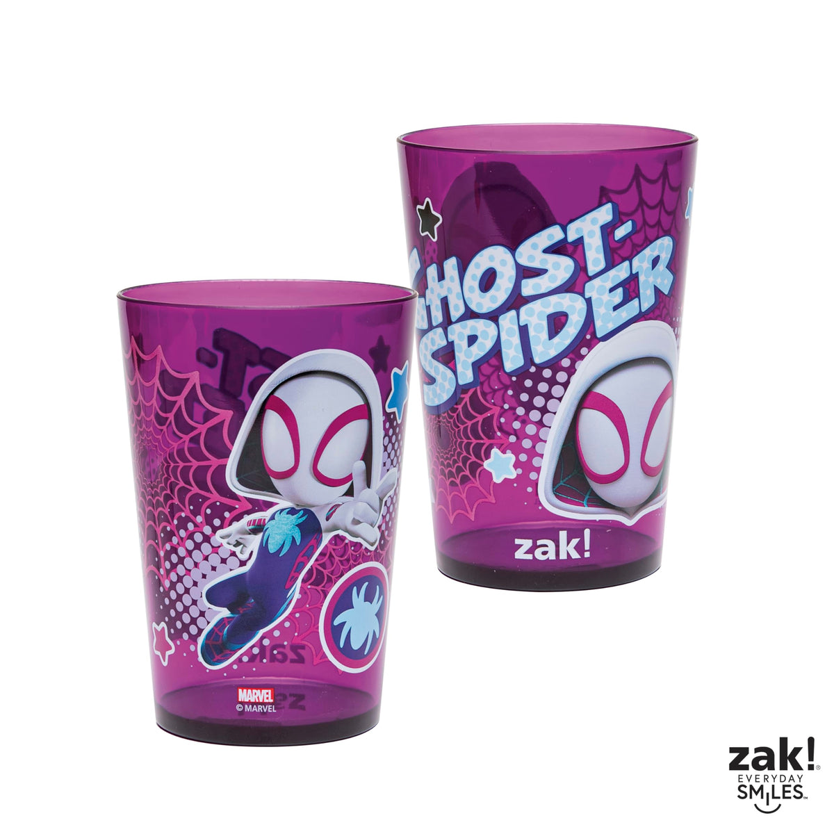 Zak Designs 4-pack nesting cups fit lunch boxes and backpacks