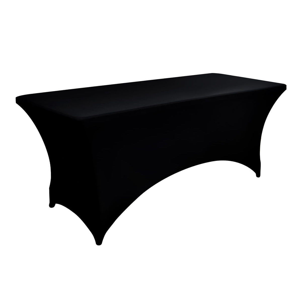 Wraparound cover provides a flat, professional surface for displays