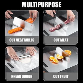 Zaucet Titanium Cutting Board close-up reveals durable, non-porous surface.