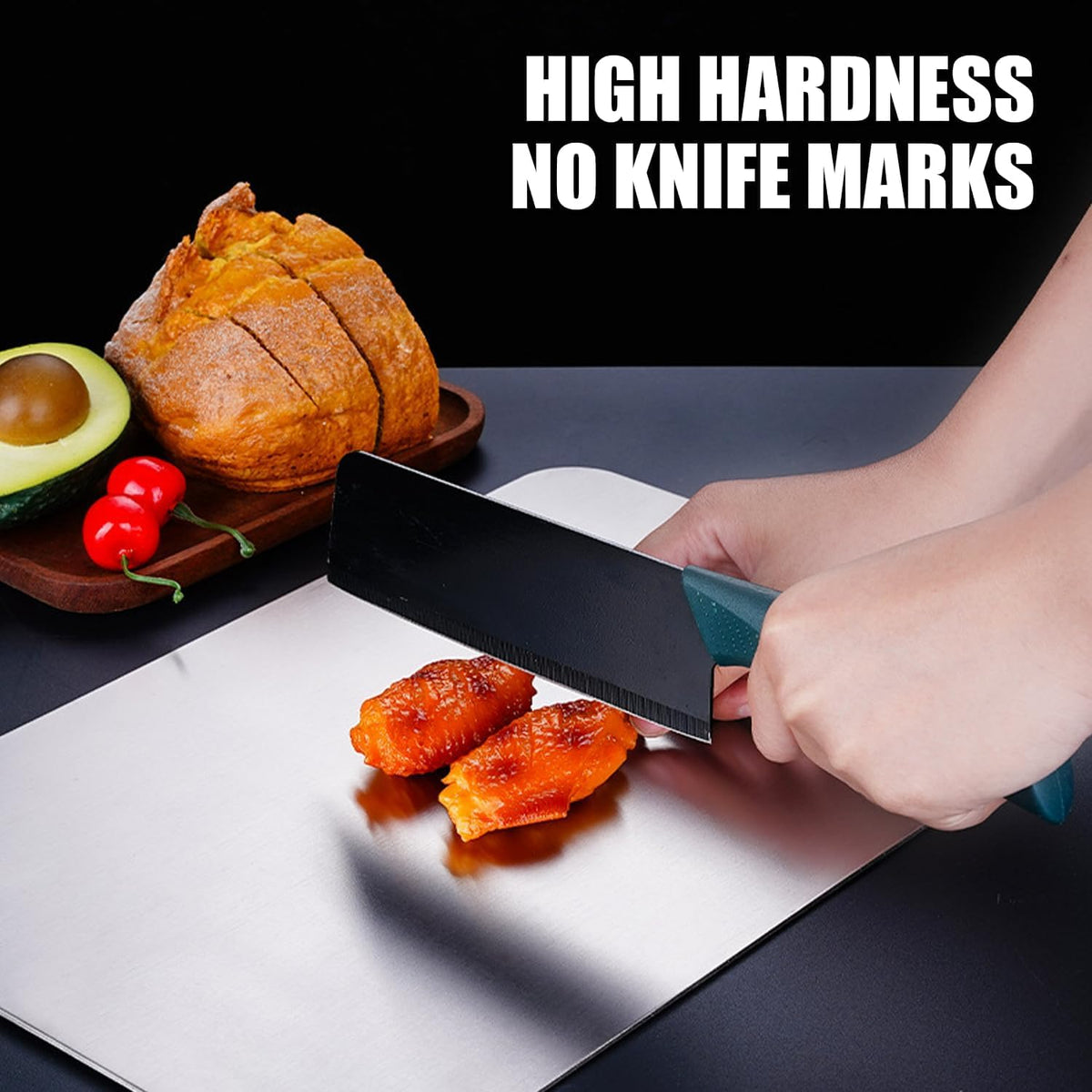 Zaucet Titanium Cutting Board dough-rolling area ideal for dough and pastries.