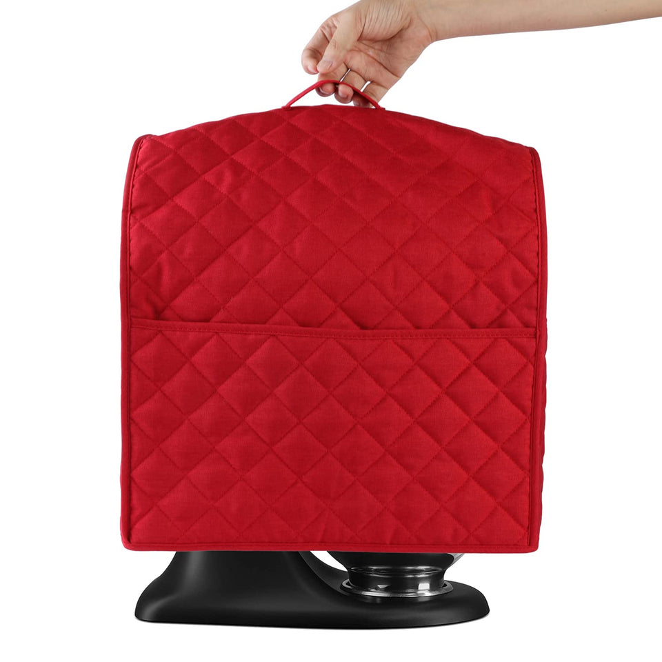 Zbeiur KitchenAid mixer cover with front pocket keeps attachments organized.