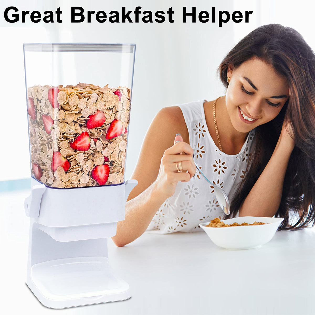 Zeadesign 5L cereal containers offer ample capacity for cereals and snacks.