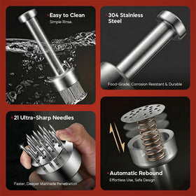 Zen MD Supplies cleaning brush included with the tenderizer