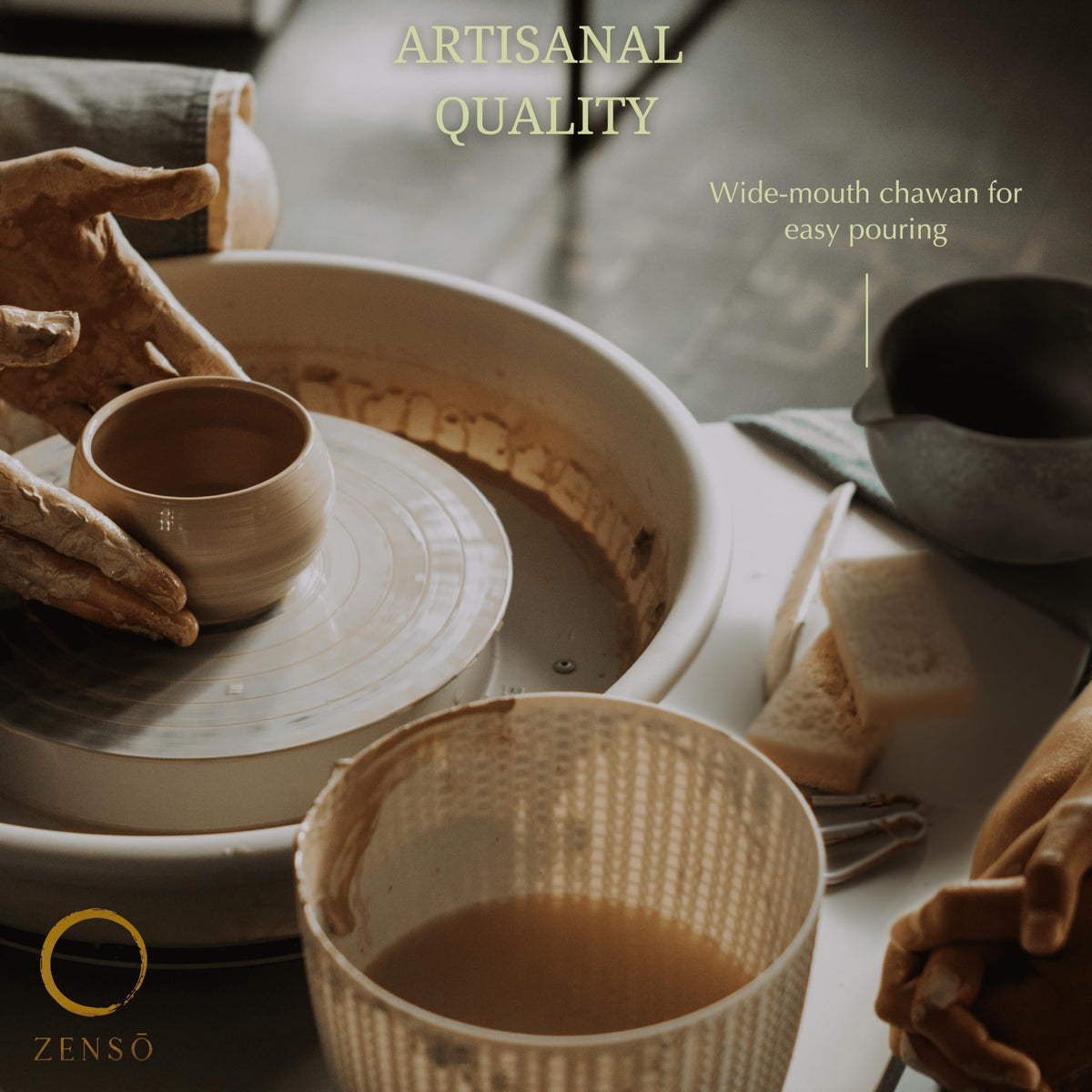 ZENSO bronze-tone spoon for elegant serving