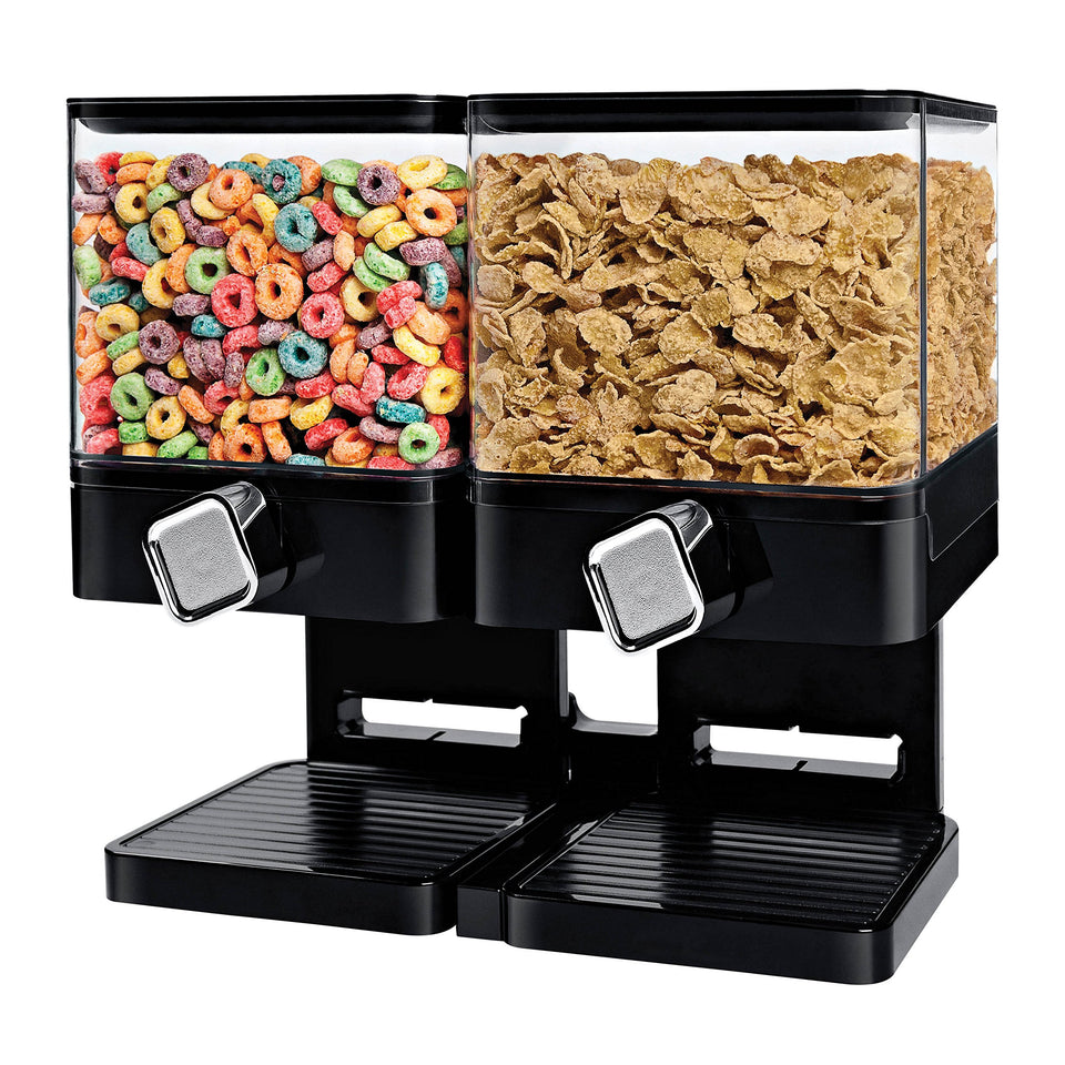 ZevrO compact dry food dispenser front view for organized cereal storage