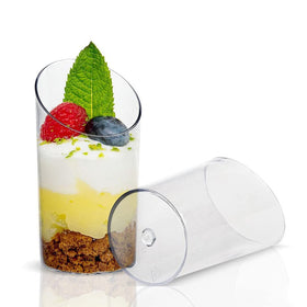 Zezzxu 2.2 oz capacity cups ideal for individual mousse portions.