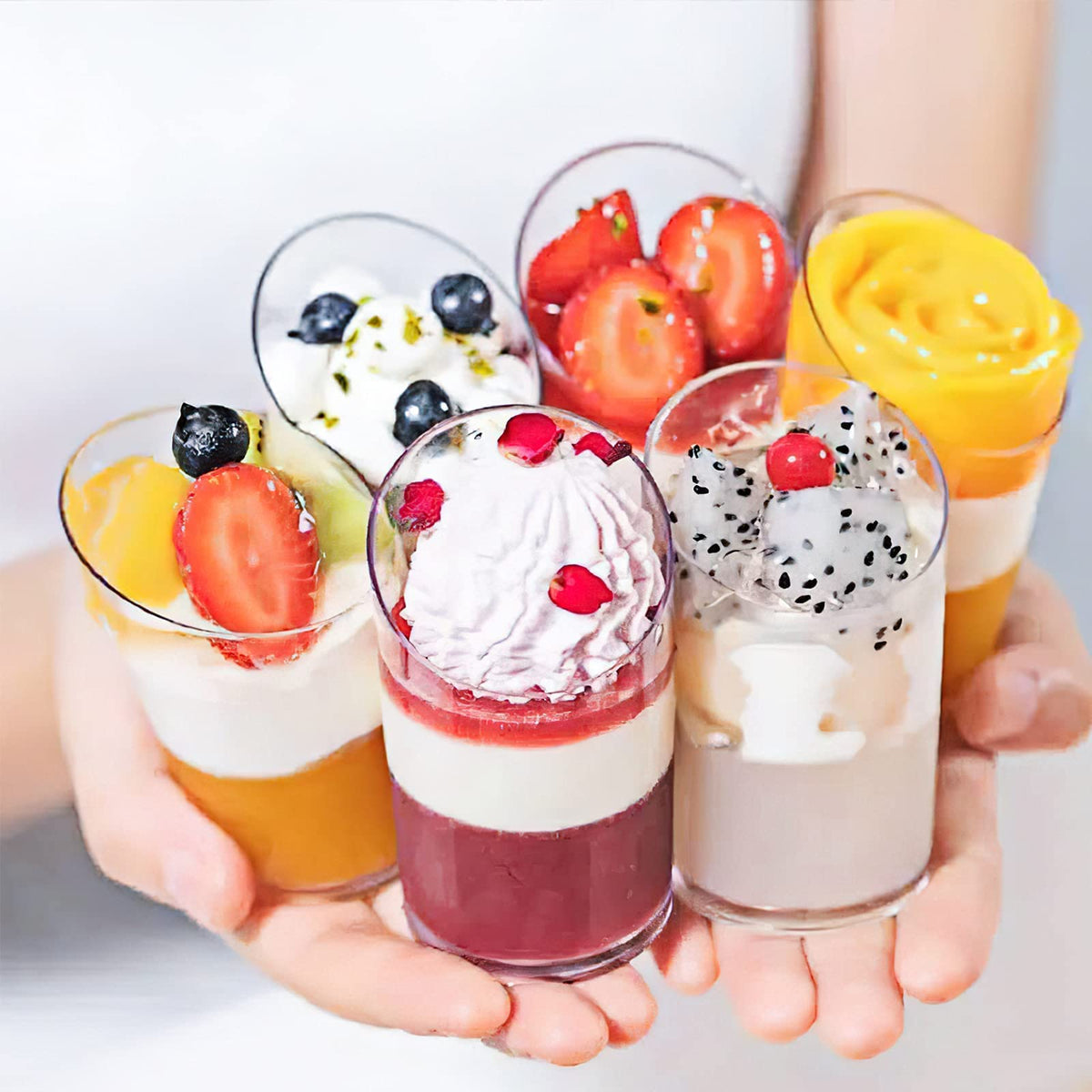 Zezzxu stackable, freezer-friendly cups ready for reuse.