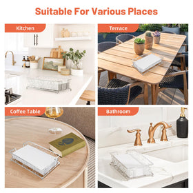 Zhithink modern farmhouse napkin holder adds timeless charm to gatherings.