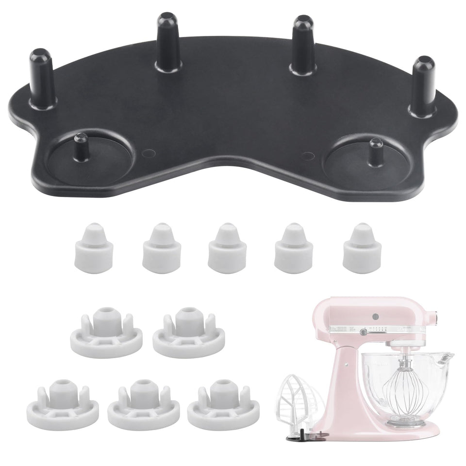 ZHIXING stand mixer attachment holders—front view for easy access.