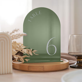 ZICOTO beautiful gold table numbers with double-sided signs for elegant wedding tables.