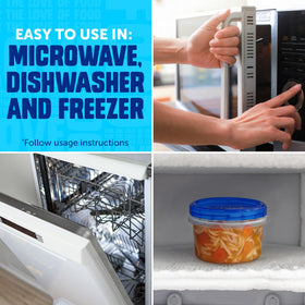 Ziploc Twist n Loc stackable storage saves fridge space