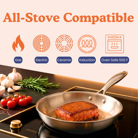 Ziruma 8in pan suitable for quick meals and finishing in the oven