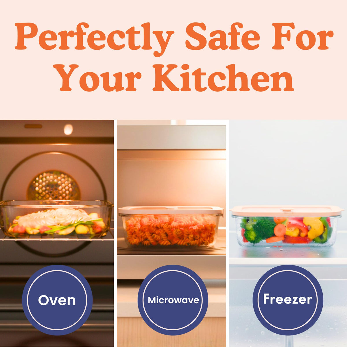 Ziruma microwave-safe glass container for reheating without plastic.