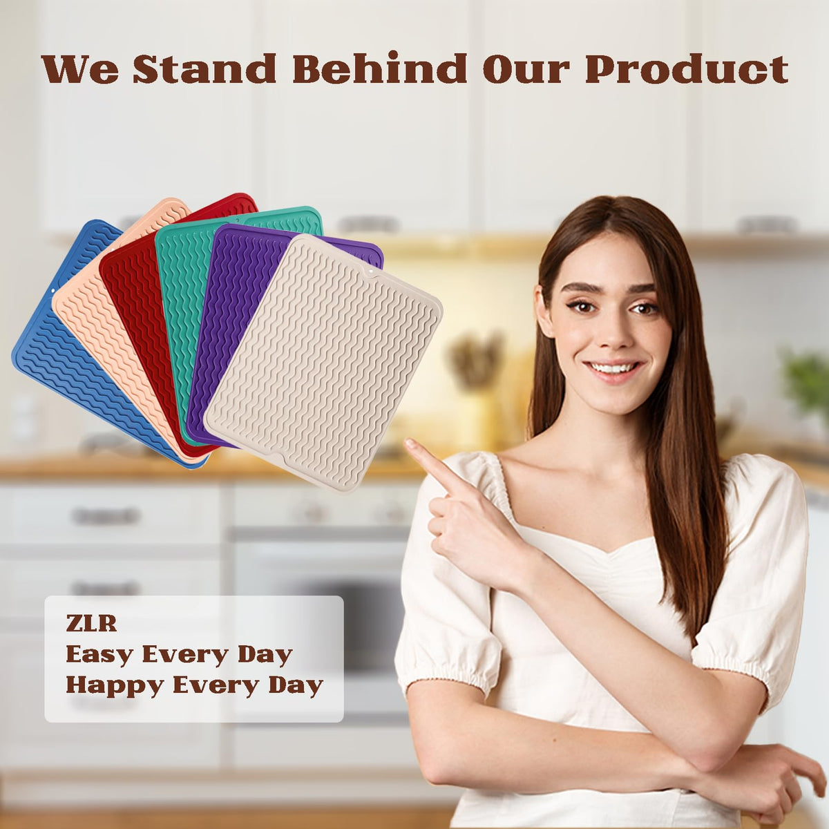 ZLR color-rich options brighten your kitchen and fit spaces.