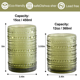 ZMOWIPDL vintage hobnail 12oz side view shows embossed texture and non-slip handling
