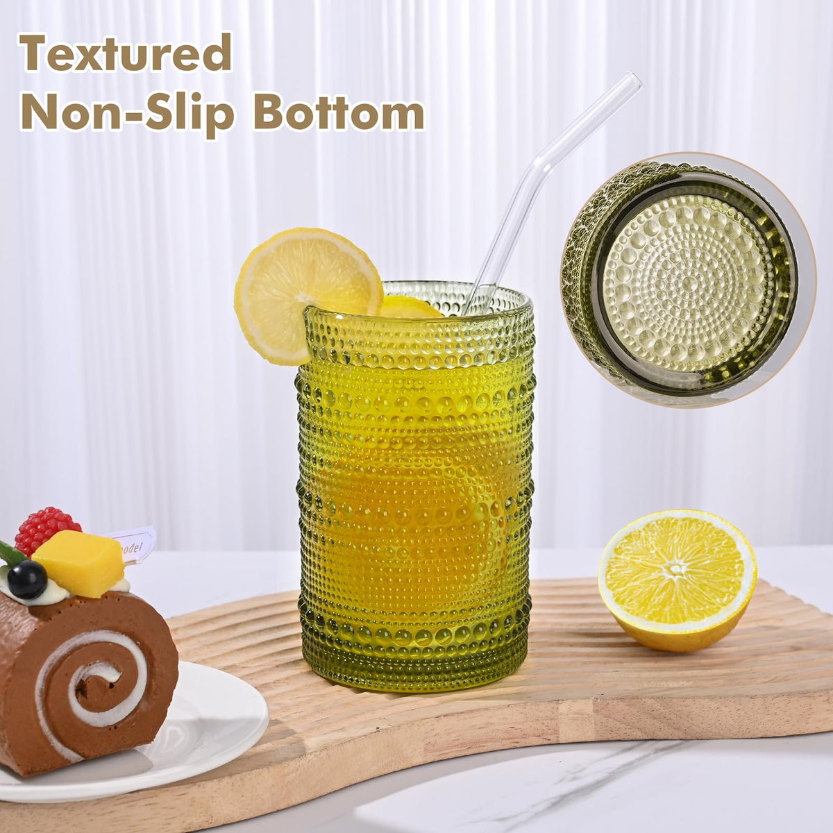 ZMOWIPDL embossed-detail glass highlights retro style for home bars