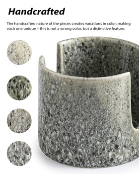 Zoeeker ceramic holder stores small accessories like drain plugs and scrubbers.
