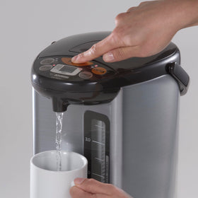 Zojirushi CD-WCC30 poured tea scenario shows convenient hot water for tea.