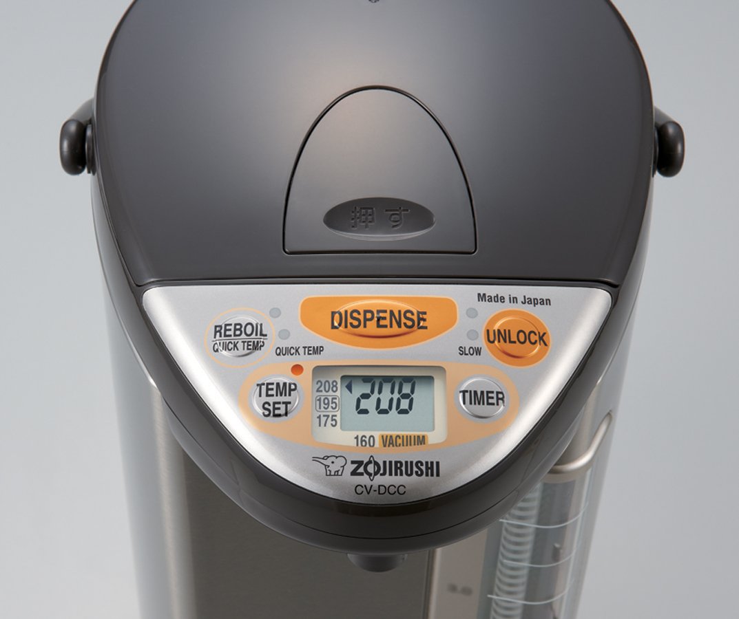 Zojirushi CV-DCC50 compact body with clear-coated stainless steel for easy cleaning