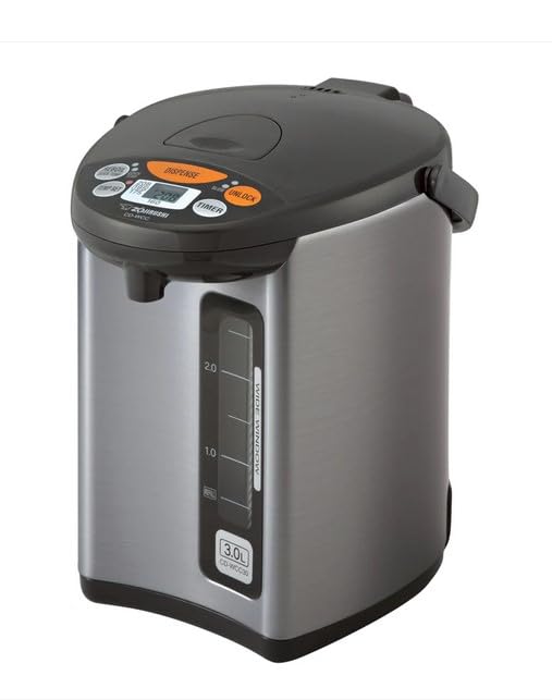 Zojirushi Micom Water Boiler 4L control panel showing precise temperature settings.