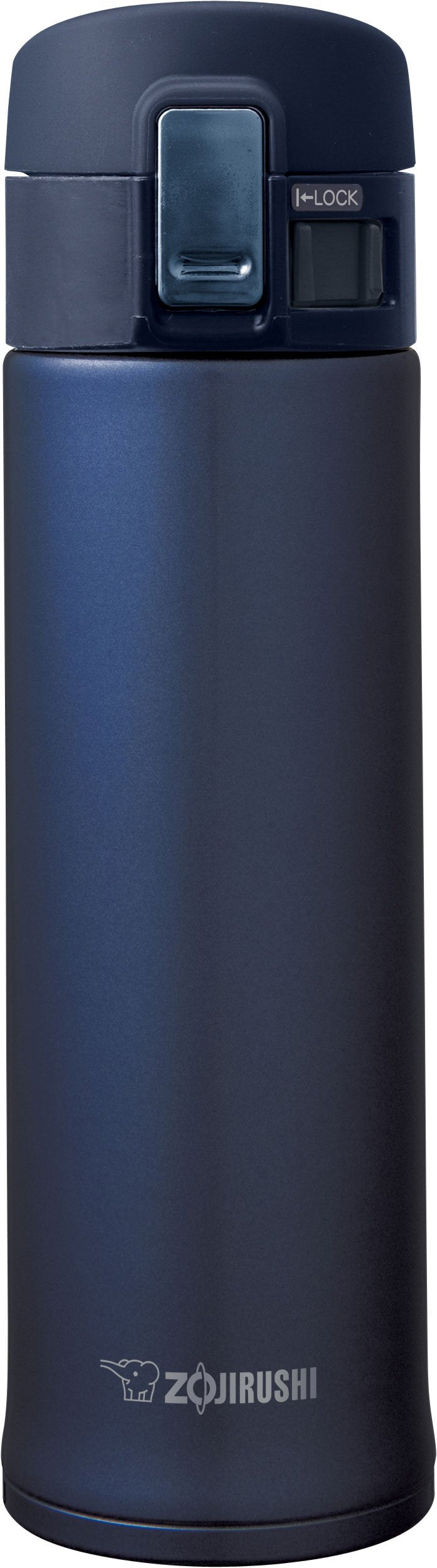 Zojirushi smoky blue 12oz mug with compact design and everyday usability.