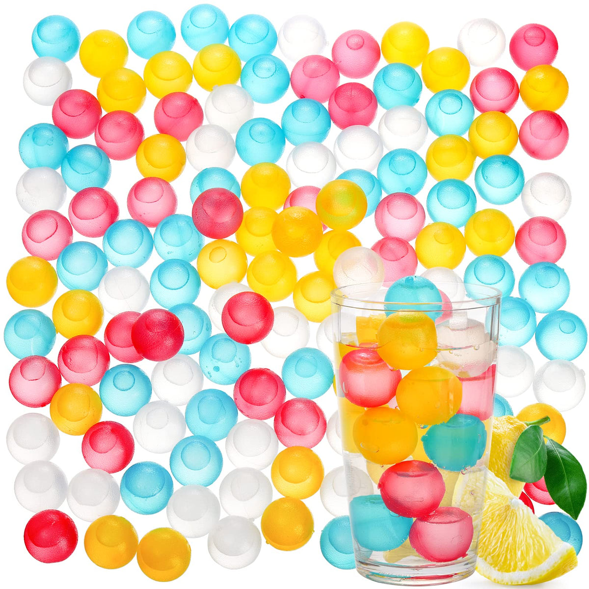 ZOOFOX reusable ice cubes in assorted colors ready to chill drinks