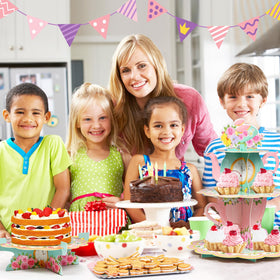 Zopeal vintage tea party decor set adds charm to event tables.