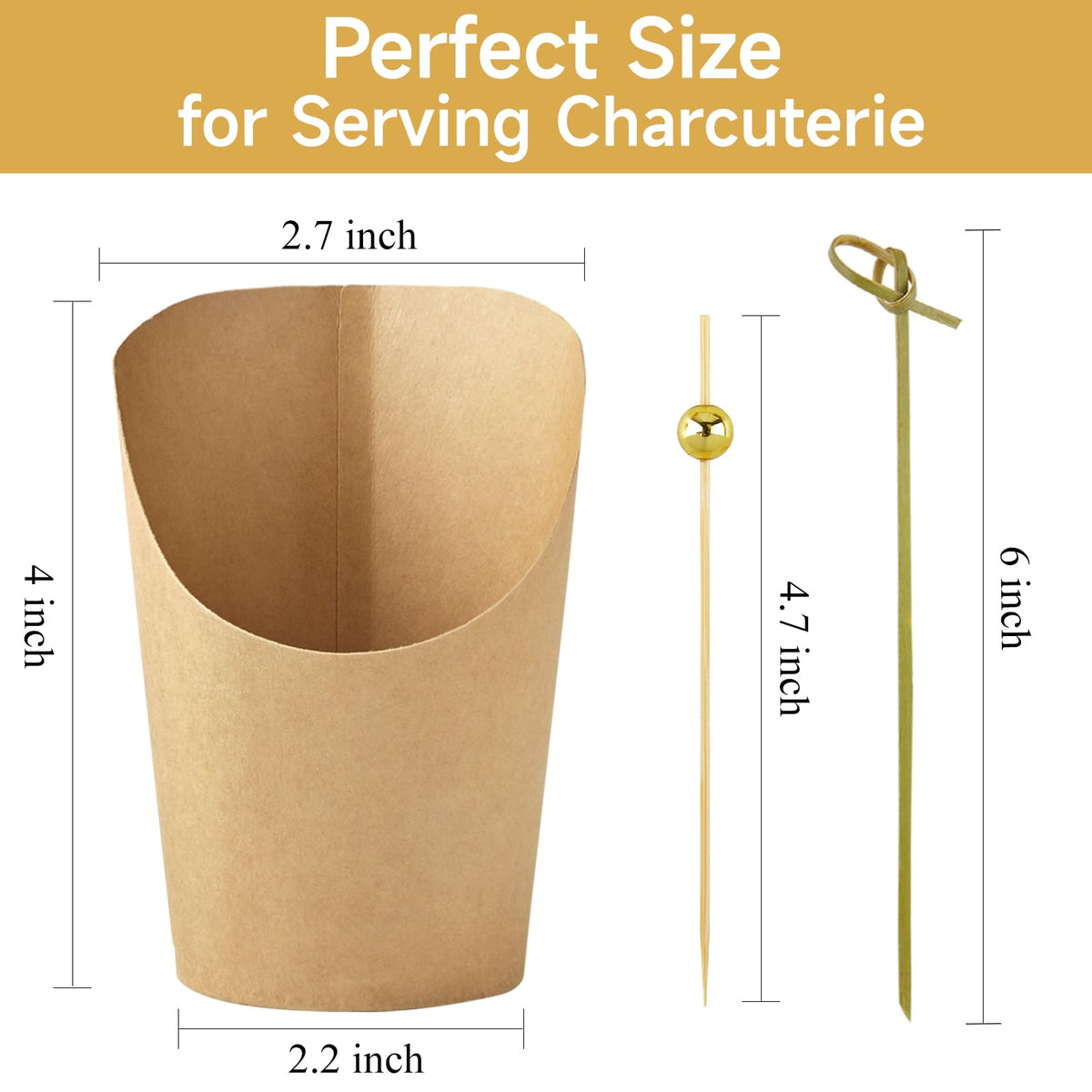 ZORRITA charcuterie cups 8oz side design highlighting spill-resistant performance.