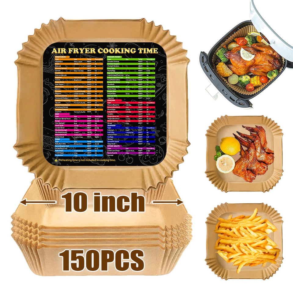 ZOWVAAM air fryer liners with top-opening 10-inch square for mess-free cooking
