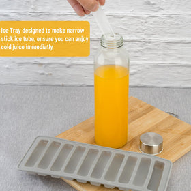 Zukro glass bottle in fridge keeps drinks fresh and visible