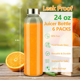 Zukro glass bottle lid close-up with airtight stainless steel cap