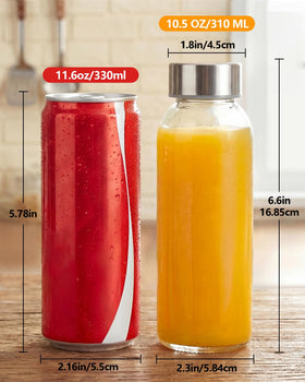 Zukro leakproof glass bottle travels safely in bags and cars
