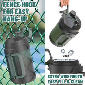 Zukro leakproof lid with built in straw nozzle for spill free sipping.