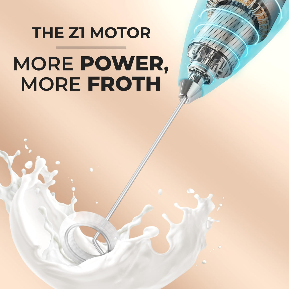 Zulay Kitchen Borealis operates on AA batteries for cordless convenience anywhere.
