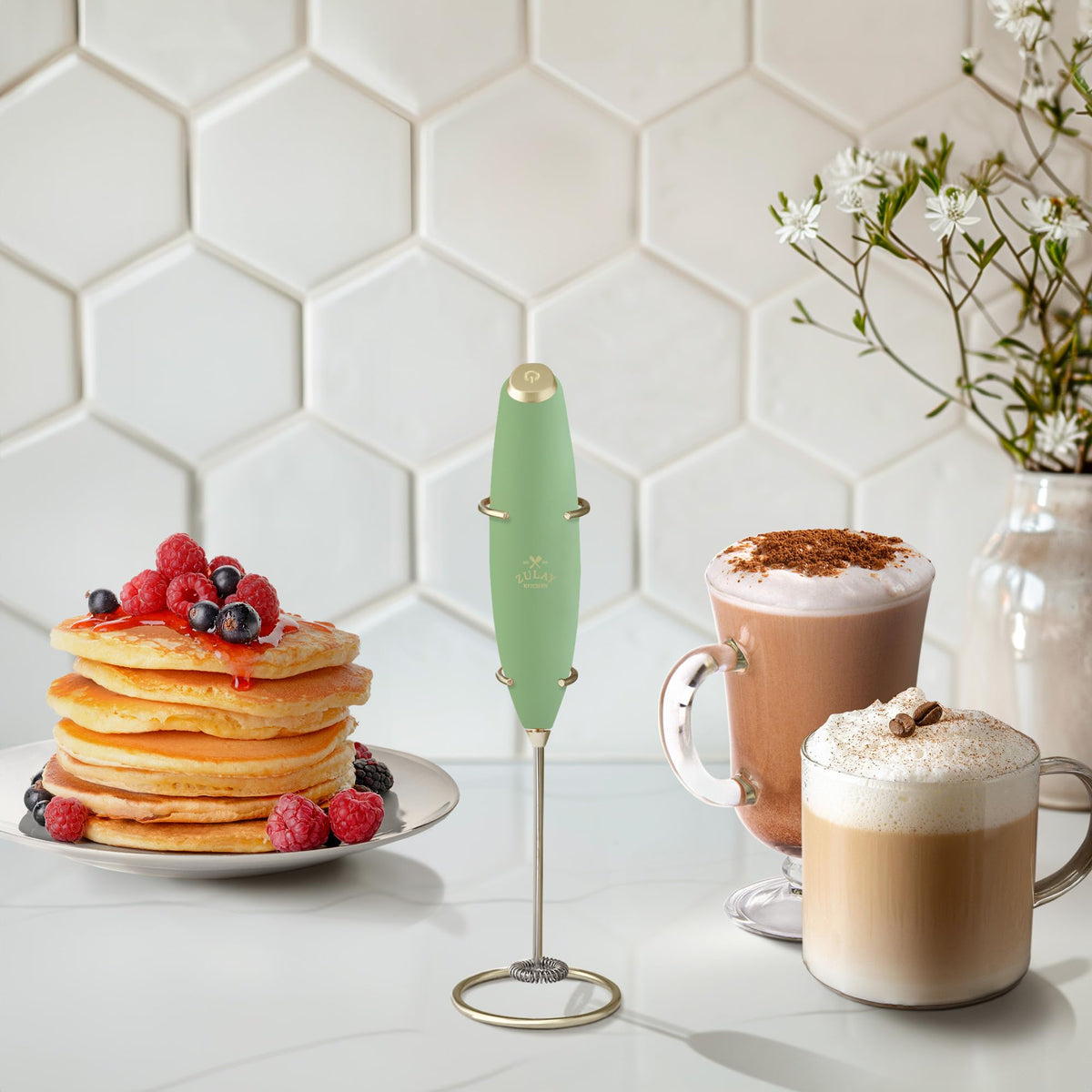 Zulay Kitchen foam close-up showing rich texture