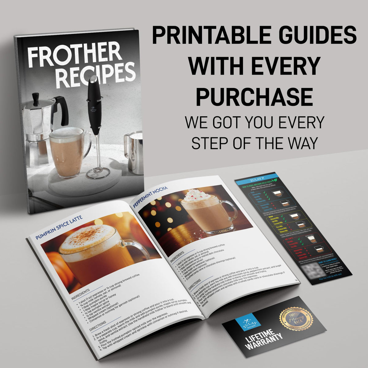 Zulay Kitchen frother for coffee and latte foam enhances drinks at home.