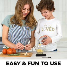 Zulay Kitchen versatile mincer for pressing ginger and onions.
