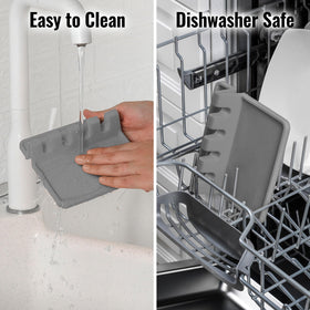 Zulay Kitchen gray utensil rest makes a convenient gift-ready addition